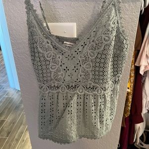 Abercrombie peplum tank